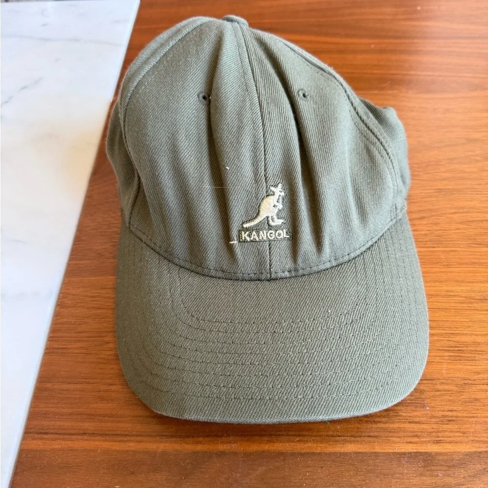 Kangol Khaki Green Cap with Logo